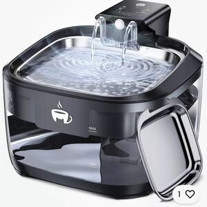NWT Wireless Cat Water Fountain Stainless Steel.